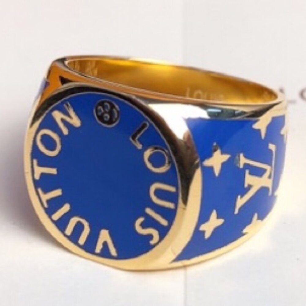 LV BLUE UNISEX MONOGRAM RING